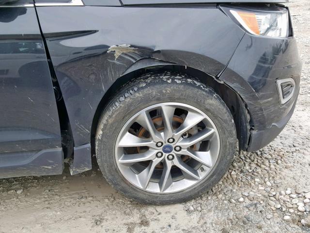 2FMTK3K98FBC06478 - 2015 FORD EDGE TITAN BLACK photo 9