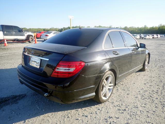 WDDGF4HB7DR291419 - 2013 MERCEDES-BENZ C 250 BLACK photo 4