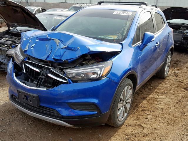 KL4CJASB7HB213505 - 2017 BUICK ENCORE PRE BLUE photo 2