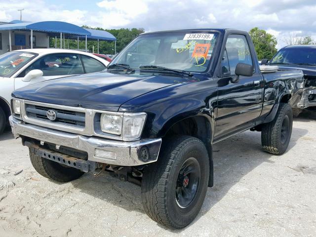 4TARN01PXPZ102038 - 1993 TOYOTA PICKUP 1/2 BLACK photo 2