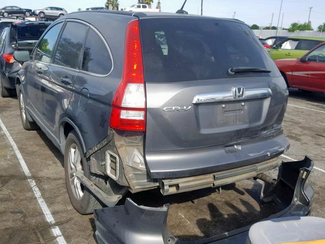 5J6RE3H78BL036431 - 2011 HONDA CR-V EXL GRAY photo 3