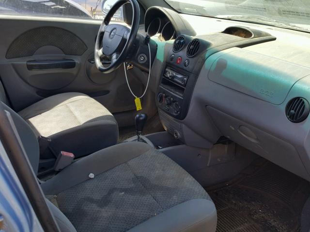 KL1TD52675B390680 - 2005 CHEVROLET AVEO BASE Mavi foto 5