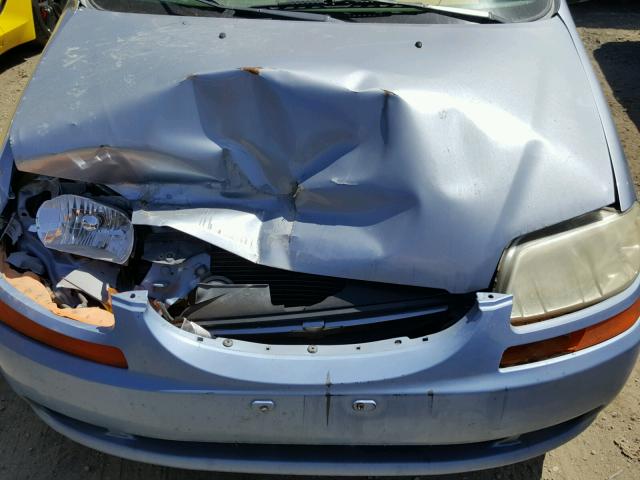 KL1TD52675B390680 - 2005 CHEVROLET AVEO BASE Mavi foto 7