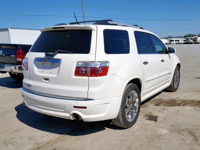 1GKKRTED9CJ232417 - 2012 GMC ACADIA DEN WHITE photo 4