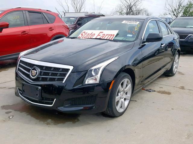 1G6AA5RAXE0100627 - 2014 CADILLAC ATS BLACK photo 2