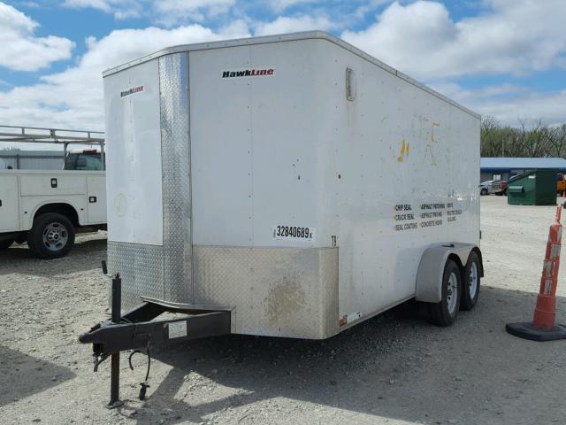 4YMCL1629GT029540 - 2016 TRAIL KING ENCLOSED WHITE photo 2