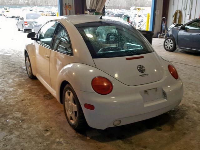 3VWCA21C5YM489242 - 2000 VOLKSWAGEN NEW BEETLE თეთრი ფოტო 3