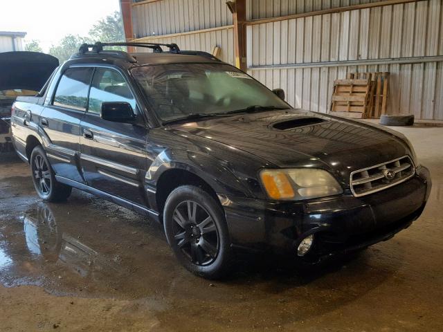 4S4BT63C265106837 - 2006 SUBARU BAJA TURBO BLACK photo 1