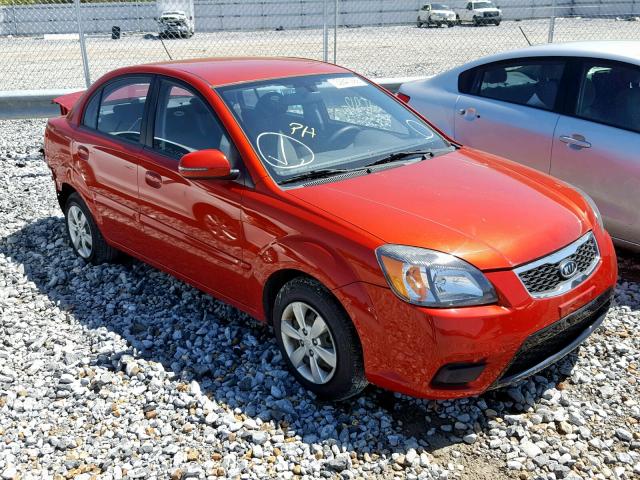 KNADH4A39A6662701 - 2010 KIA RIO LX ORANGE photo 1