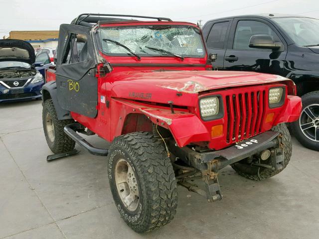 2J4FY29S2MJ136296 - 1991 JEEP WRANGLER / RED photo 1