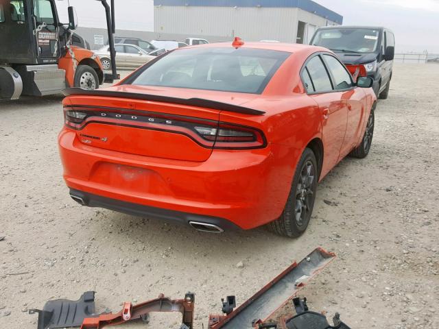 2C3CDXJG5JH126720 - 2018 DODGE CHARGER GT ORANGE photo 4