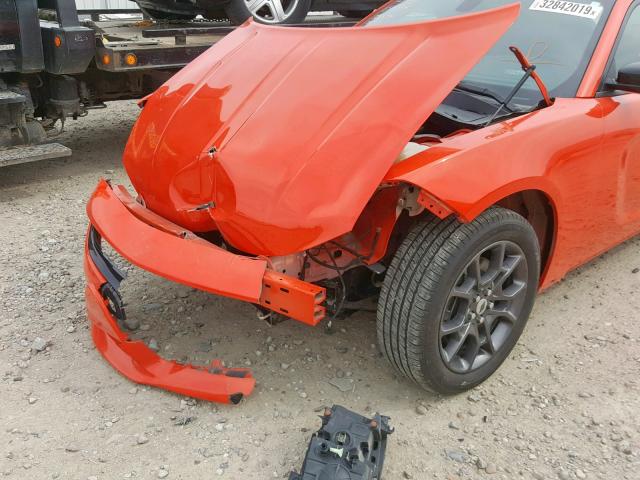 2C3CDXJG5JH126720 - 2018 DODGE CHARGER GT ORANGE photo 9