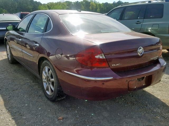 2G4WD582771148657 - 2007 BUICK LACROSSE C MAROON photo 3