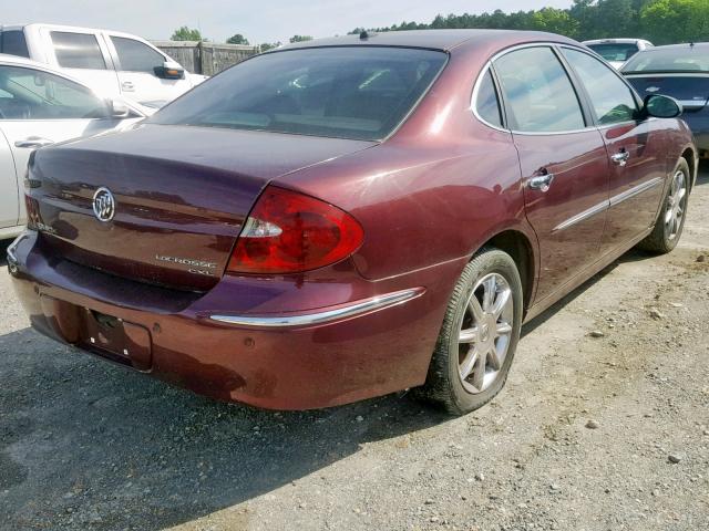 2G4WD582771148657 - 2007 BUICK LACROSSE C MAROON photo 4