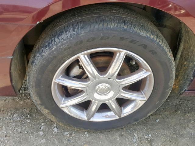 2G4WD582771148657 - 2007 BUICK LACROSSE C MAROON photo 9