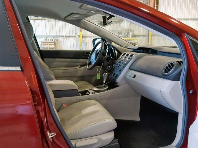 JM3ER2W36A0338486 - 2010 MAZDA CX-7 RED photo 5