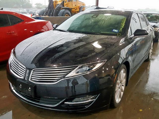 3LN6L2LUXFR624372 - 2015 LINCOLN MKZ HYBRID BLACK photo 2