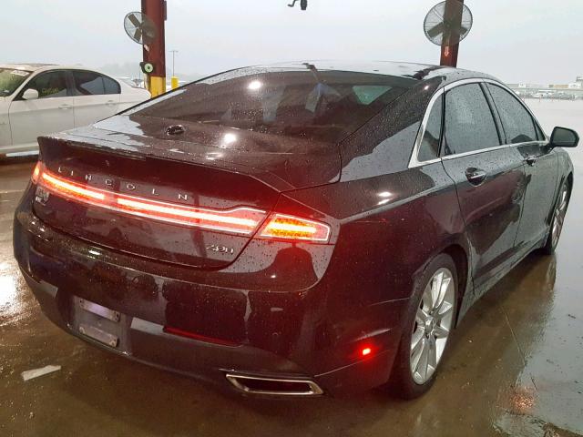 3LN6L2LUXFR624372 - 2015 LINCOLN MKZ HYBRID BLACK photo 4