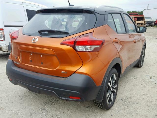 3N1CP5CUXJL542394 - 2018 NISSAN KICKS S ORANGE photo 4