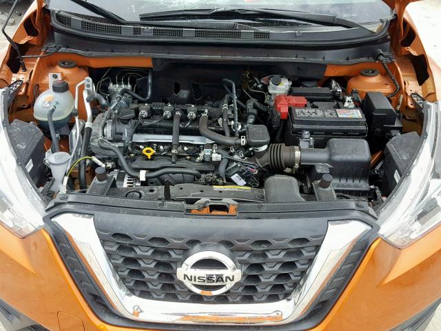 3N1CP5CUXJL542394 - 2018 NISSAN KICKS S ORANGE photo 7