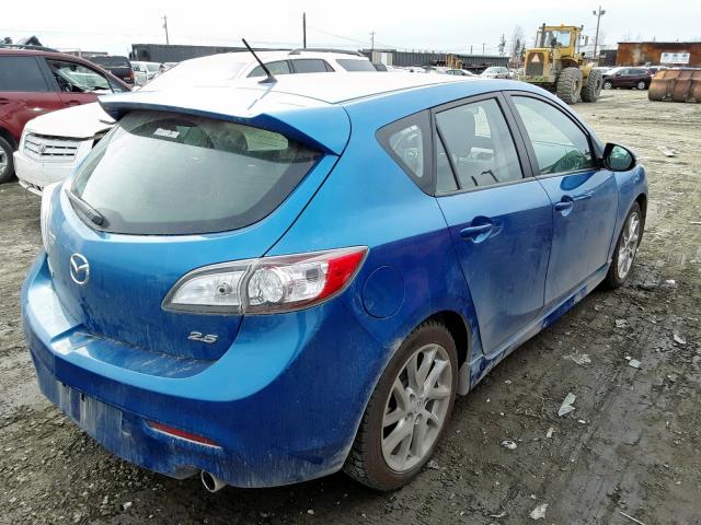 JM1BL1L53C1595907 - 2012 MAZDA 3 S BLUE photo 4