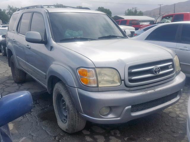 5TDZT38A52S065956 - 2002 TOYOTA SEQUOIA LI SILVER photo 1