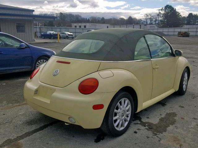 3VWCM31Y45M318437 - 2005 VOLKSWAGEN NEW BEETLE Gelb Foto 4