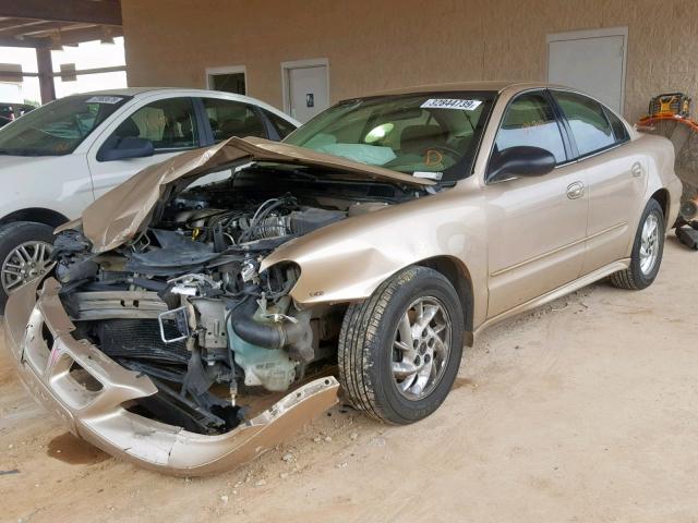 1G2NF52E24M610608 - 2004 PONTIAC GRAND AM S GOLD photo 2