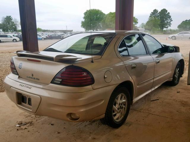 1G2NF52E24M610608 - 2004 PONTIAC GRAND AM S GOLD photo 4