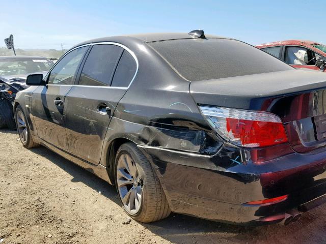 WBANW1C59AC165253 - 2010 BMW 535 I BLACK photo 3