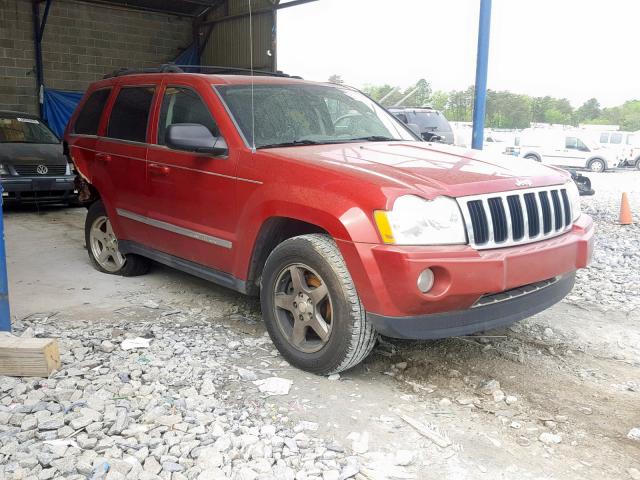 1J8HR58255C642479 - 2005 JEEP GRAND CHER BURGUNDY photo 1