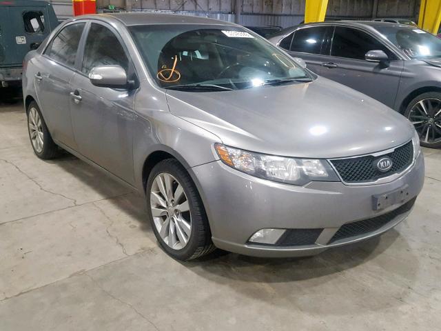 KNAFW4A37A5049612 - 2010 KIA FORTE SX GRAY photo 1