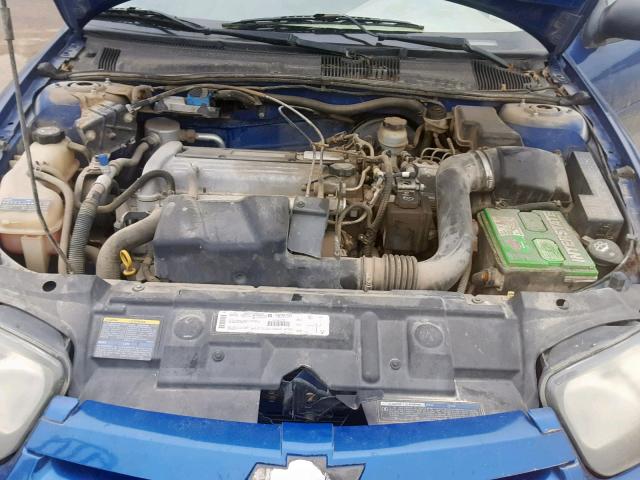 1G1JF12F537356717 - 2003 CHEVROLET CAVALIER L BLUE photo 7