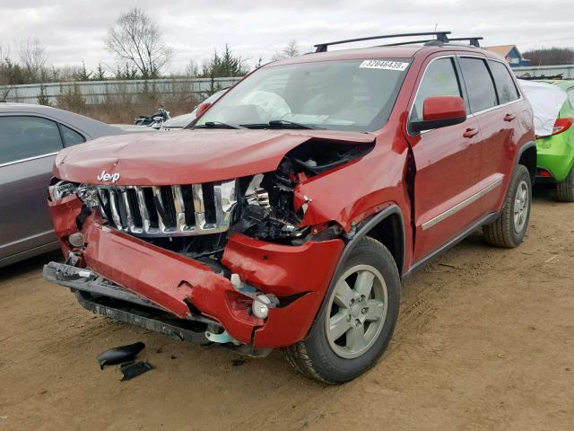 1J4RR4GG6BC517628 - 2011 JEEP GRAND CHER RED photo 2