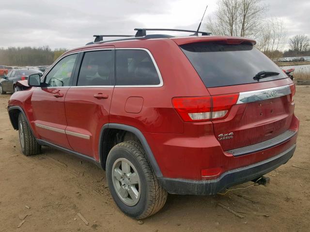 1J4RR4GG6BC517628 - 2011 JEEP GRAND CHER RED photo 3