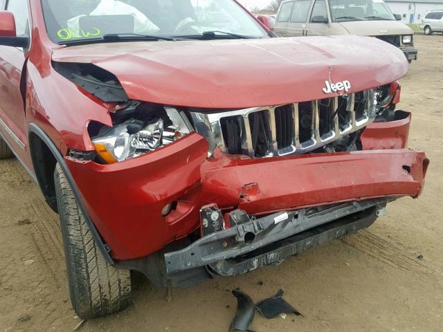 1J4RR4GG6BC517628 - 2011 JEEP GRAND CHER RED photo 9