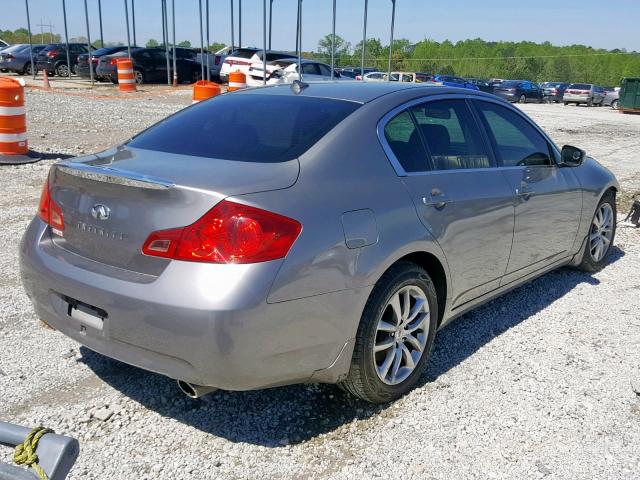 JNKCV61E59M013844 - 2009 INFINITI G37 BASE GRAY photo 4