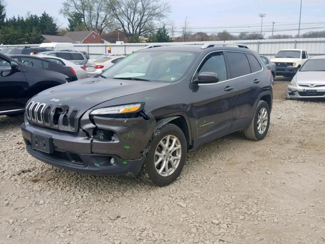 1C4PJMCB6EW191461 - 2014 JEEP CHEROKEE L GRAY photo 2