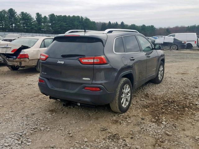 1C4PJMCB6EW191461 - 2014 JEEP CHEROKEE L GRAY photo 4