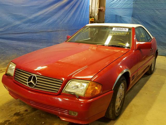 WDBFA63E9RF101158 - 1994 MERCEDES-BENZ SL 320 RED photo 2