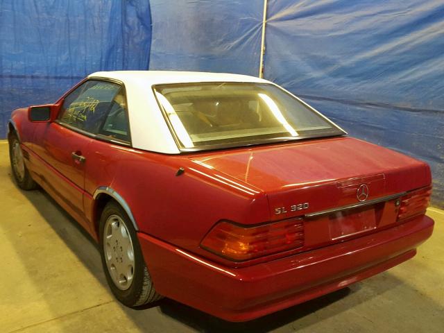 WDBFA63E9RF101158 - 1994 MERCEDES-BENZ SL 320 RED photo 3