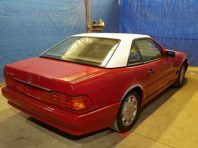 WDBFA63E9RF101158 - 1994 MERCEDES-BENZ SL 320 RED photo 4