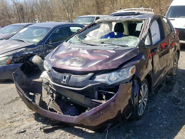 3HGGK5H82FM717832 - 2015 HONDA FIT EX PURPLE photo 2