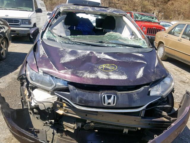 3HGGK5H82FM717832 - 2015 HONDA FIT EX PURPLE photo 9