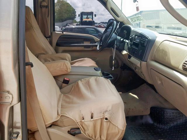 1FTSW21515EC83497 - 2005 FORD F250 SUPER BEIGE photo 5