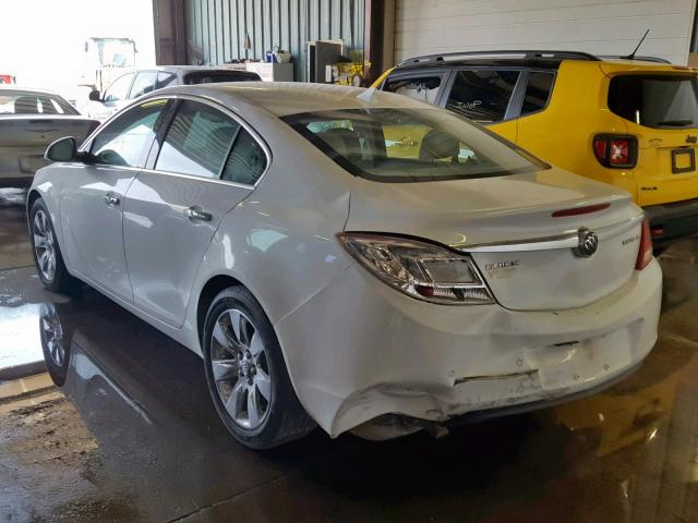 2G4GS5EK3C9141649 - 2012 BUICK REGAL PREM WHITE photo 3