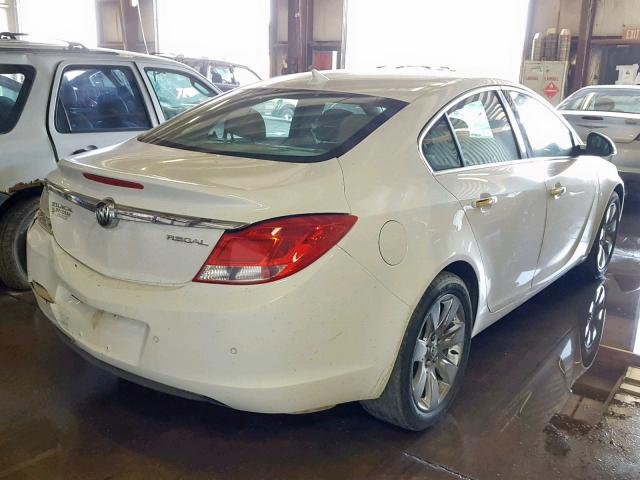 2G4GS5EK3C9141649 - 2012 BUICK REGAL PREM WHITE photo 4