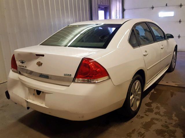 2G1WF5EK0B1219265 - 2011 CHEVROLET IMPALA LS WHITE photo 4