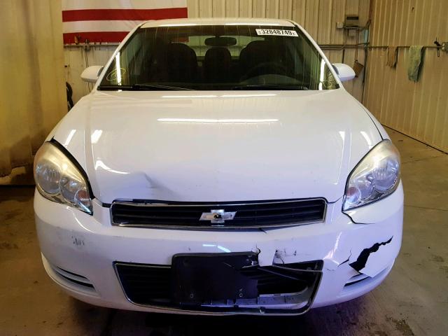 2G1WF5EK0B1219265 - 2011 CHEVROLET IMPALA LS WHITE photo 9