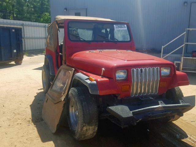 1J4FY19PXSP208965 - 1995 JEEP WRANGLER / RED photo 1